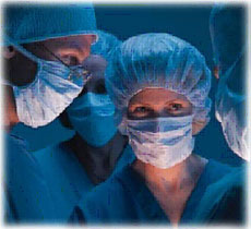Surgeons in an operating room